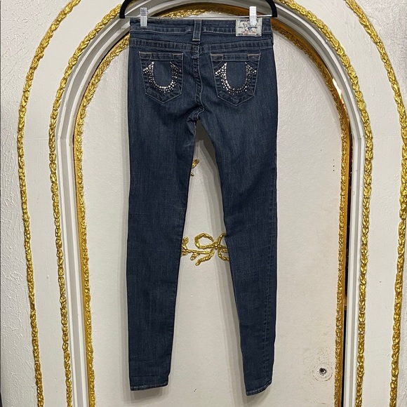 True Religion Skinny Jeans | Made in USA | Studded Pockets | Size 28 - Picture 1 of 6